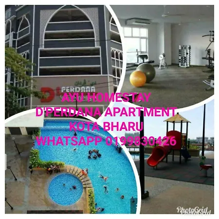 Ayu Homestay Dperdana Apartment Kota Bahru Luaran gambar
